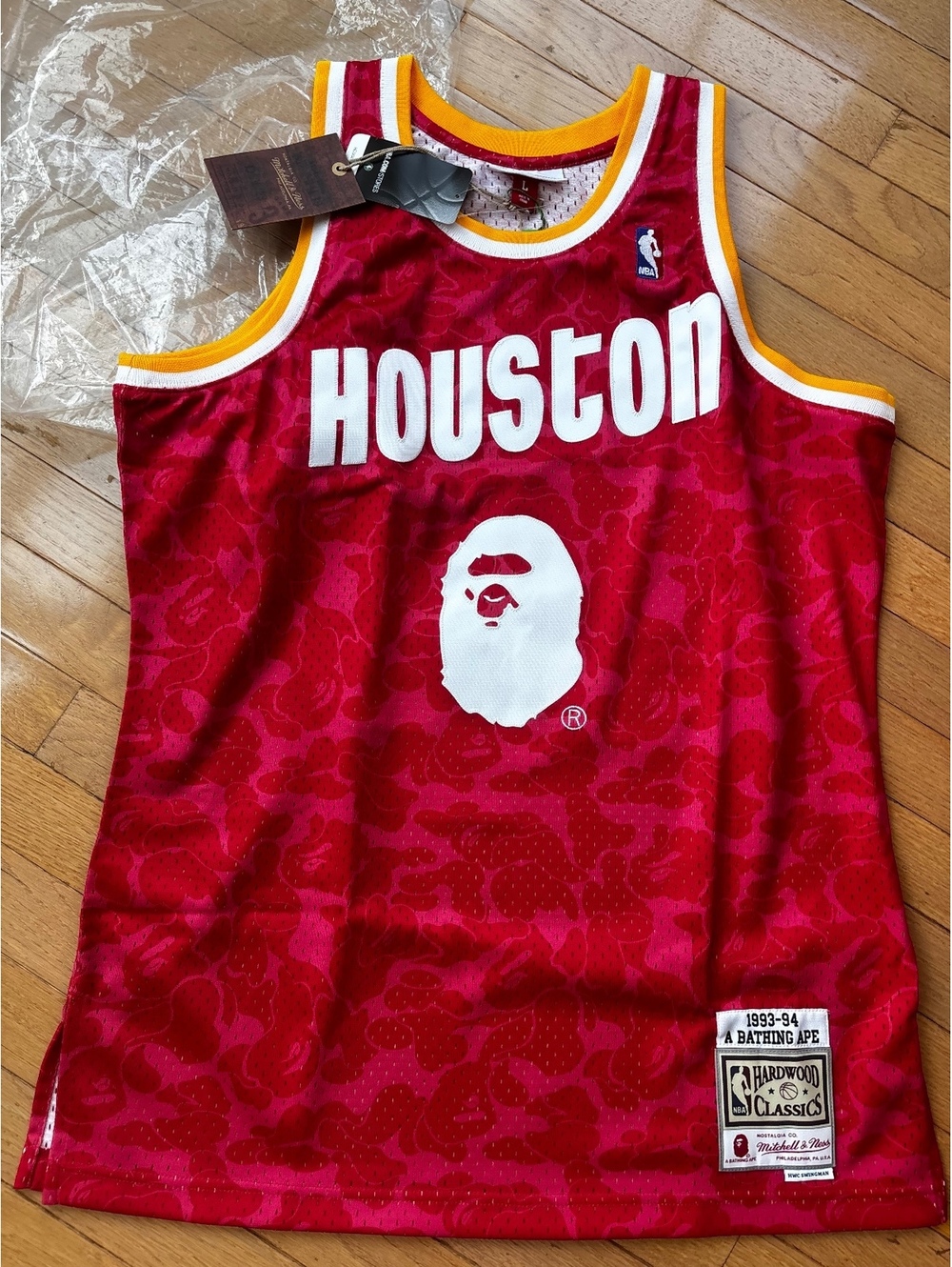 A Bathing Ape Houston Hardwood Classics NBA Jersey 1993-94